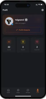 Playm user profile showing Steam games and gaming preferences